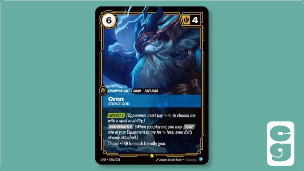 Ornn Forge God Riftbound card