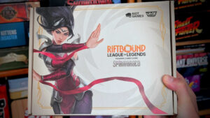 Riftbound Spiritforged Box Set Being Held