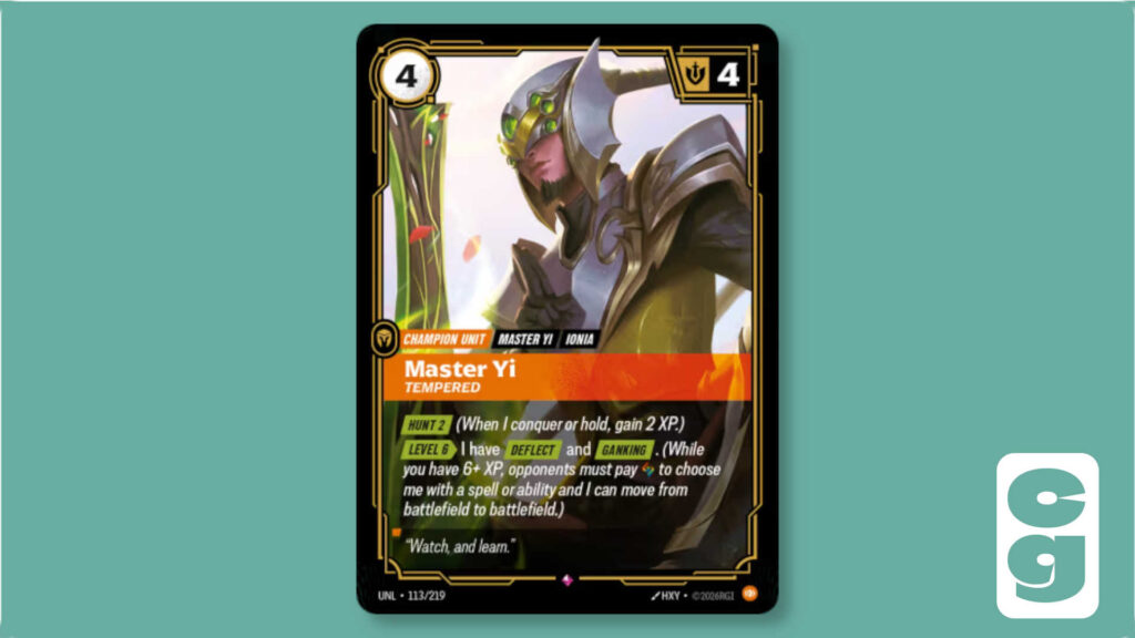 Master Yi Riftbound card