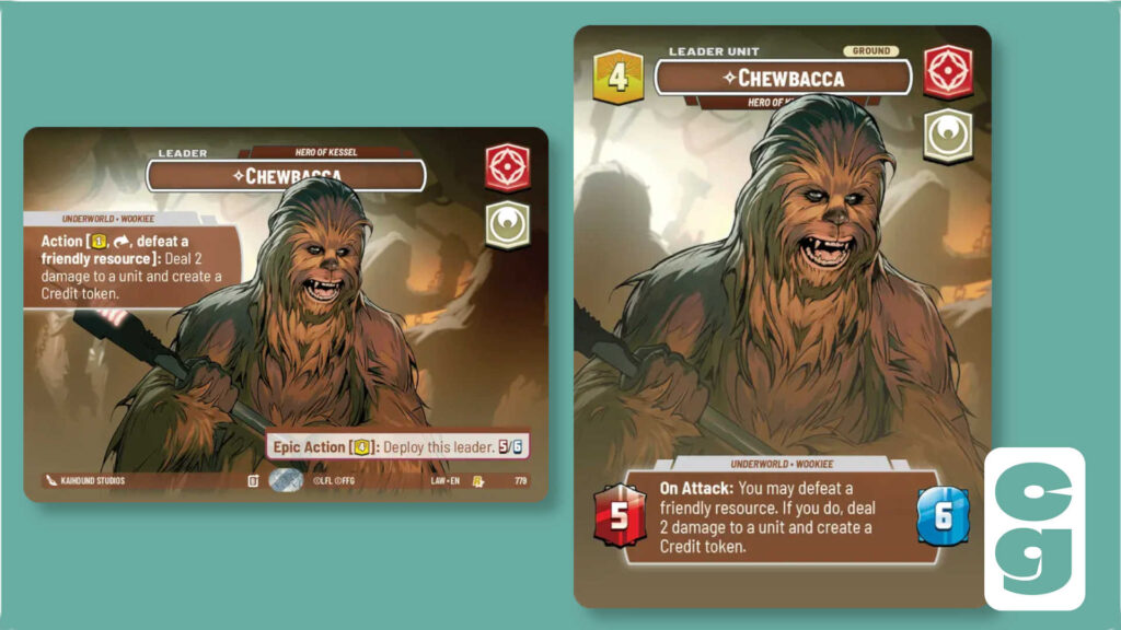 Chewbacca Showcase SWU card