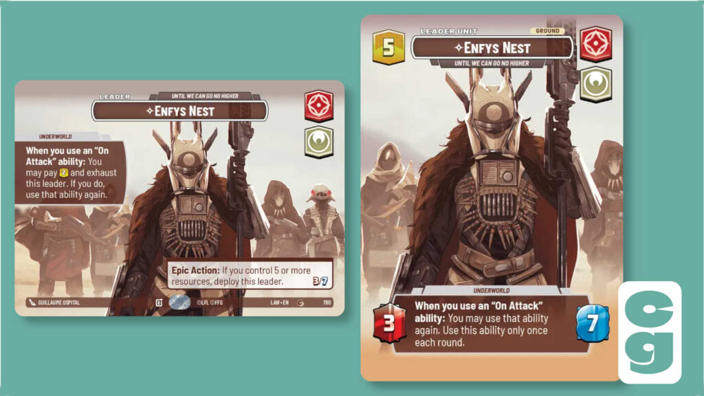 Enfys Nest Showcase SWU card