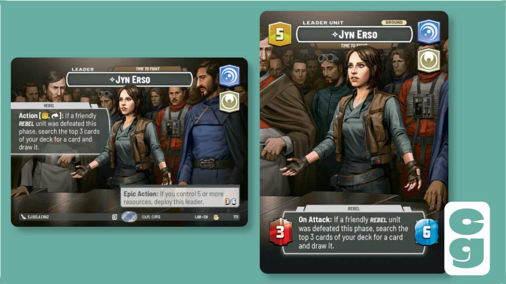 Jyn Erso Showcase SWU card