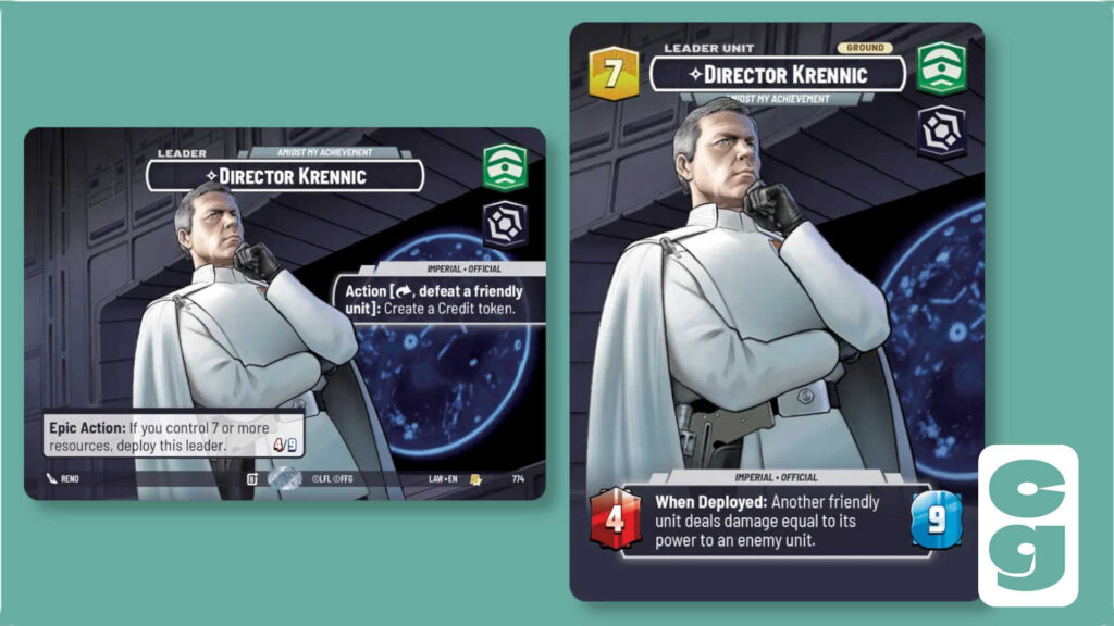 Director Krennic Showcase SWU card