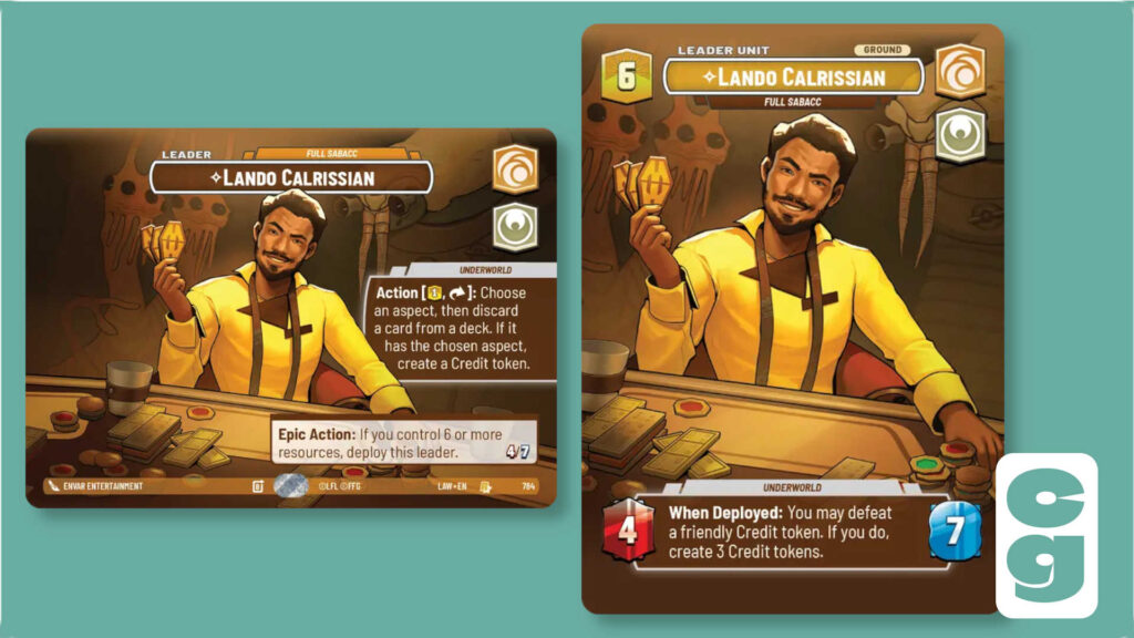 Lando Calrissian Showcase SWU card