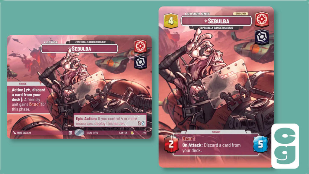 Sebulba Showcase SWU card