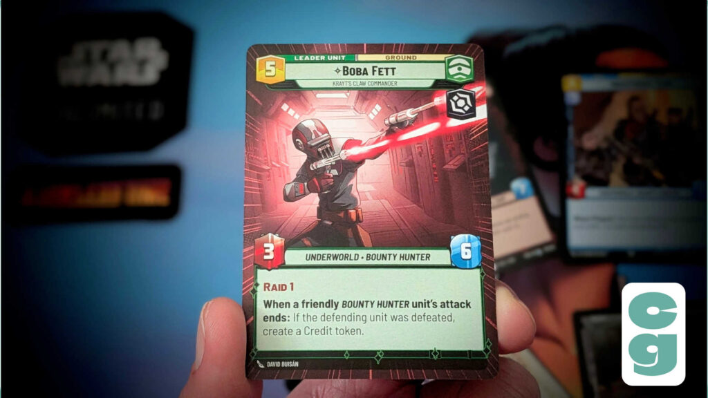 Star Wars Unlimited Boba Fett card