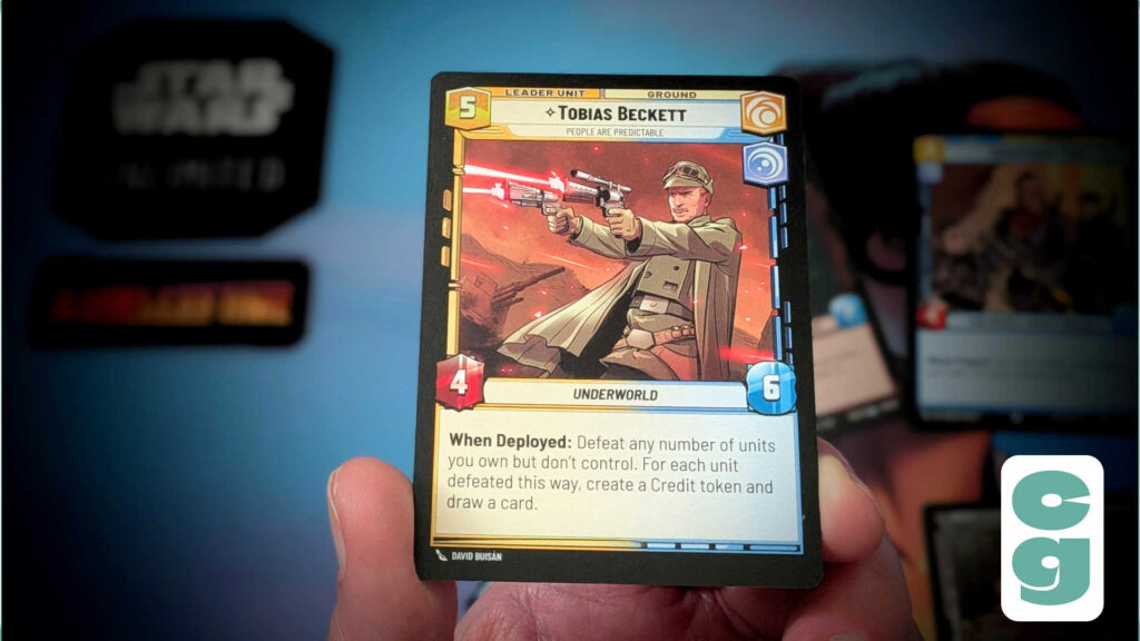 Tobias Beckett card Star Wars Unlimited