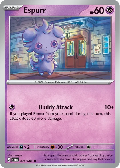 Pokémon card CRI 036