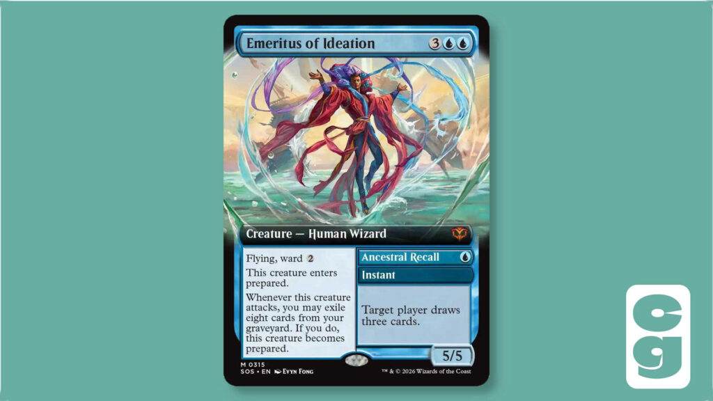 Emeritus of Ideation Borderless MTG card