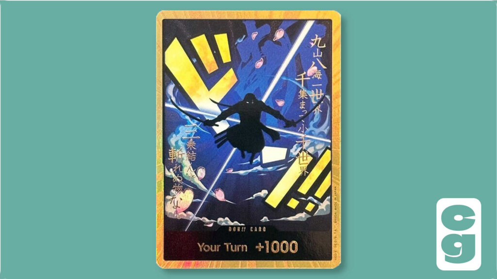 Zoro Gold DON!! One Piece Card