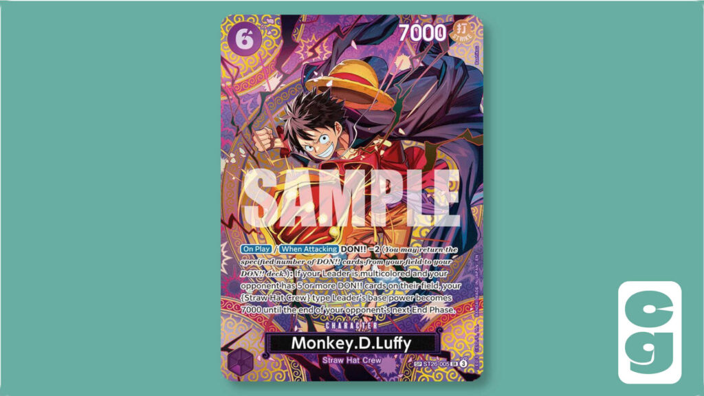 One Piece OP15 Luffy SP SR card
