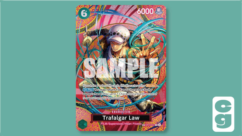 One Piece OP15 Trafalgar Law SP Rare card