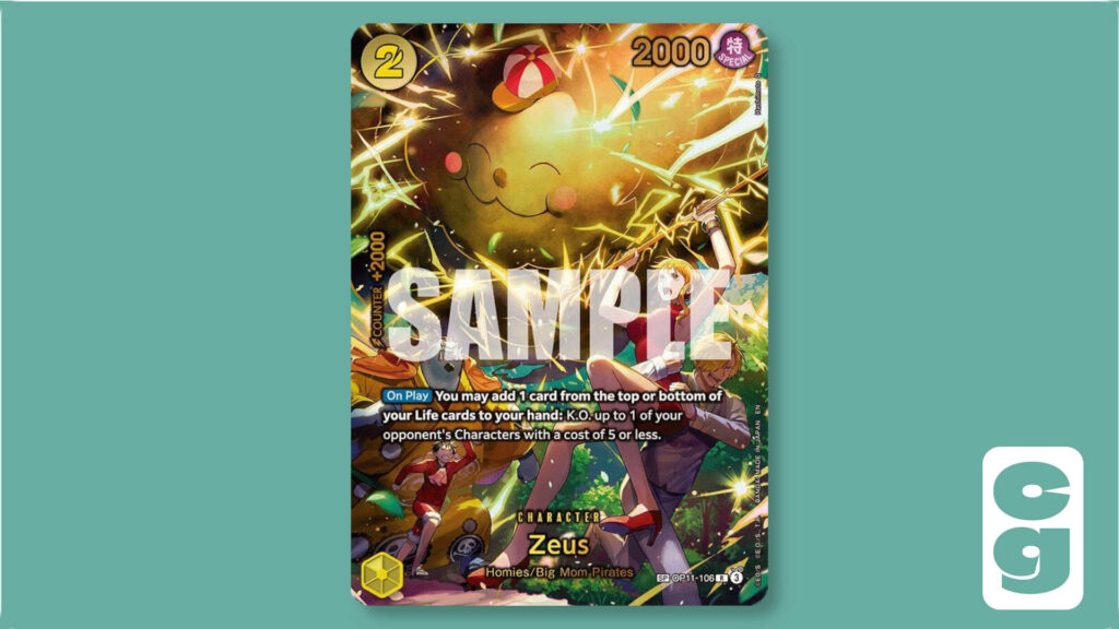 One Piece OP15 Zeus SP SR card
