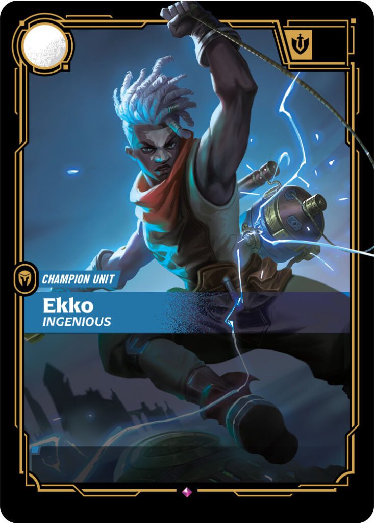 Riftbound Radiance Ekko Ingenious textless card