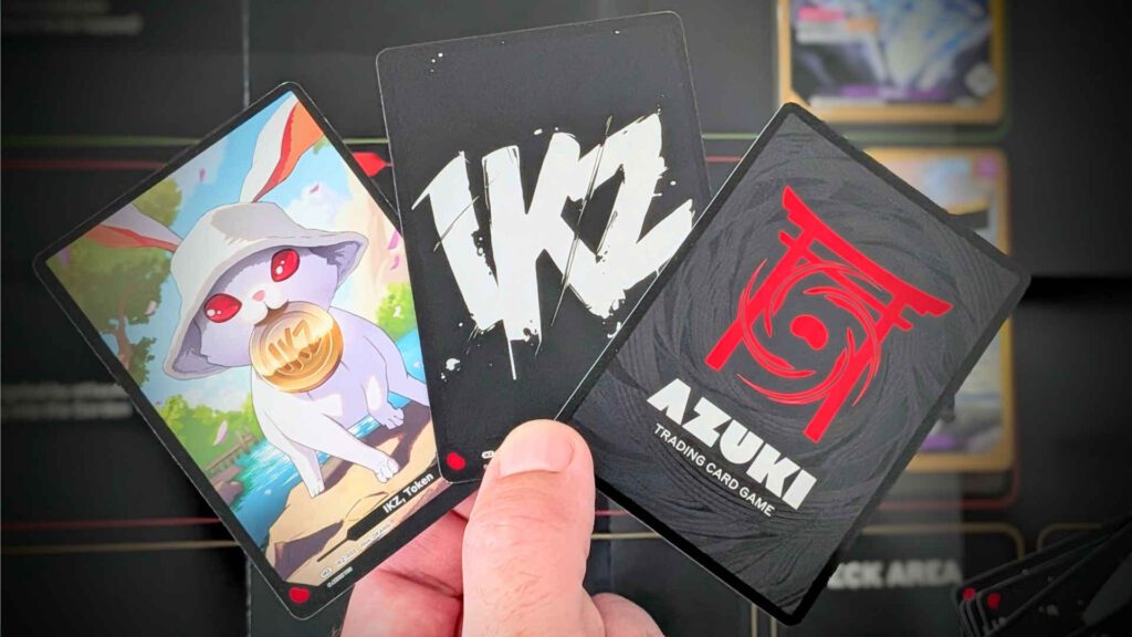 Azuki IKZ and IKZ Token cards in hand
