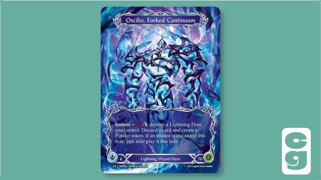 Oscilio Forked Continuum Marvel rarity FAB card