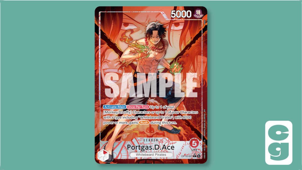Portgas D. Ace card OP16-001 