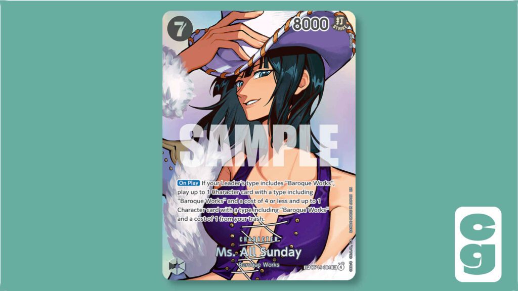 Ms. All Sunday card OP14-084