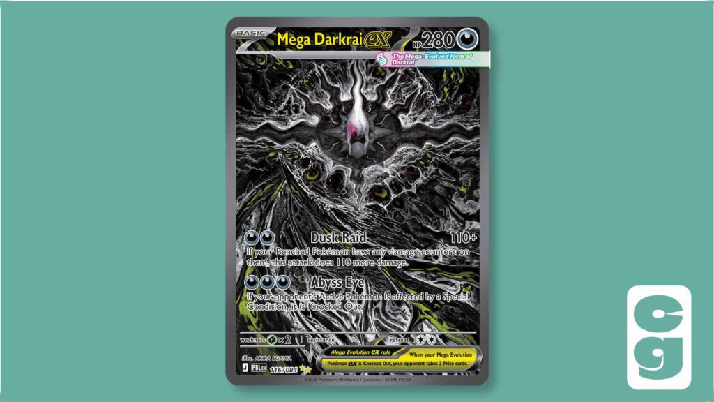 Pokémon Pitch Black Mega Darkrai ex 116