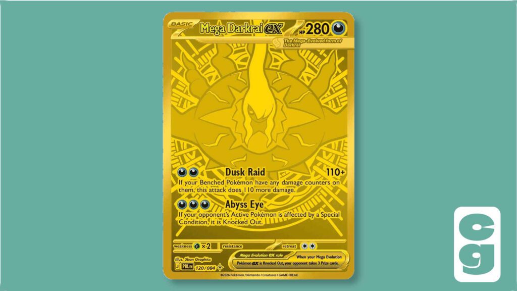 Pokémon Pitch Black Mega Darkrai ex 120