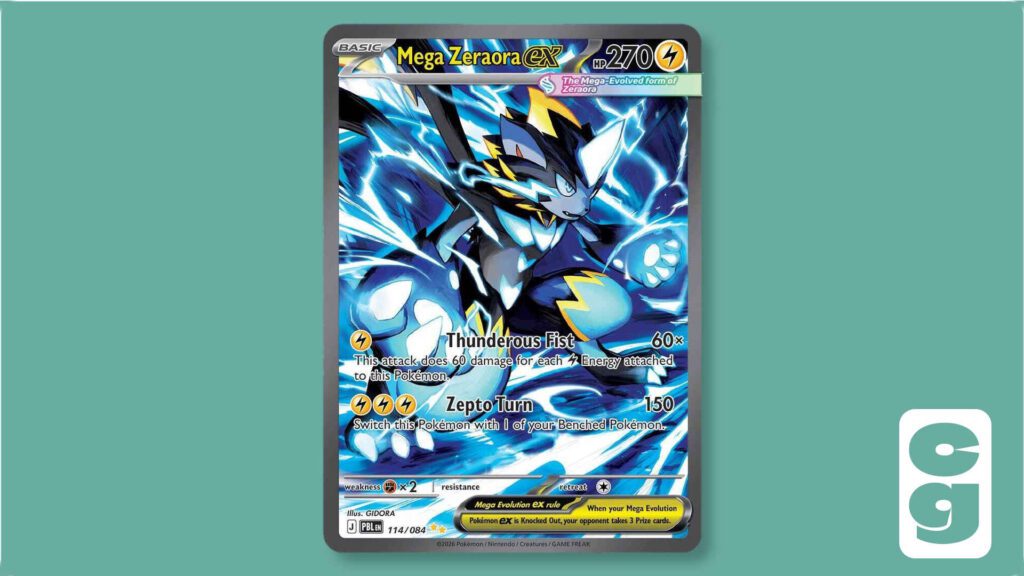 Pokémon Pitch Black Mega Zeraora ex 114