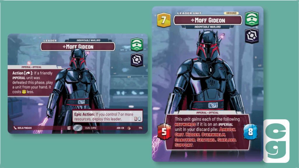 Ashes of the Empire Moff Gideon Showcase