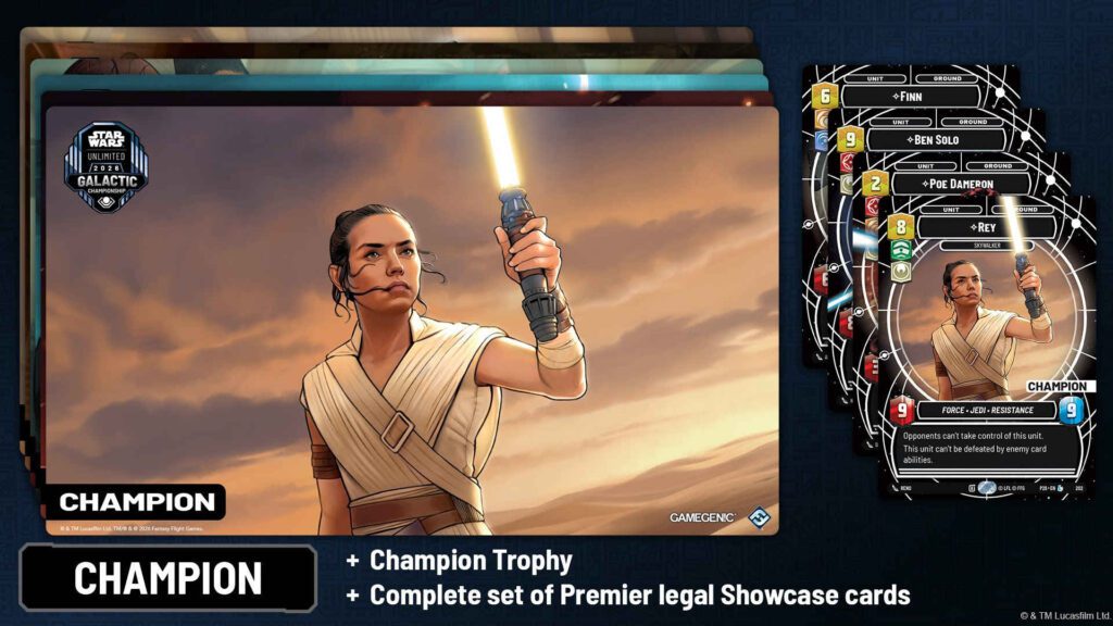 Star Wars Unlimited Galactic Championship Champion Prizes