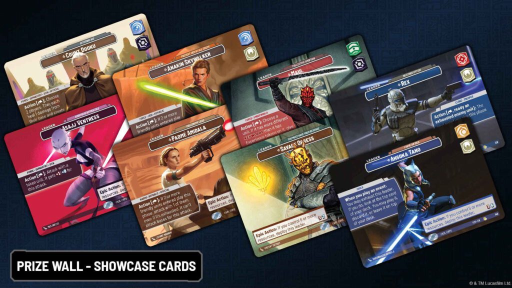 Star Wars Unlimited Galactic Championship Prize Wall Cards