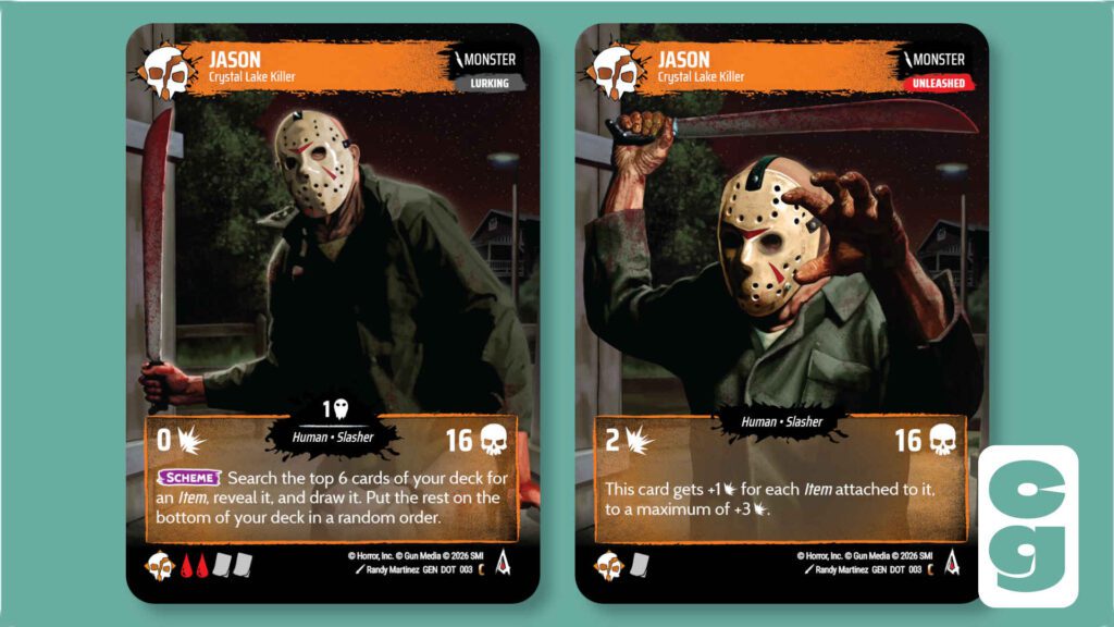 Jason Voorhees Crystal Lake Killer Monster Card