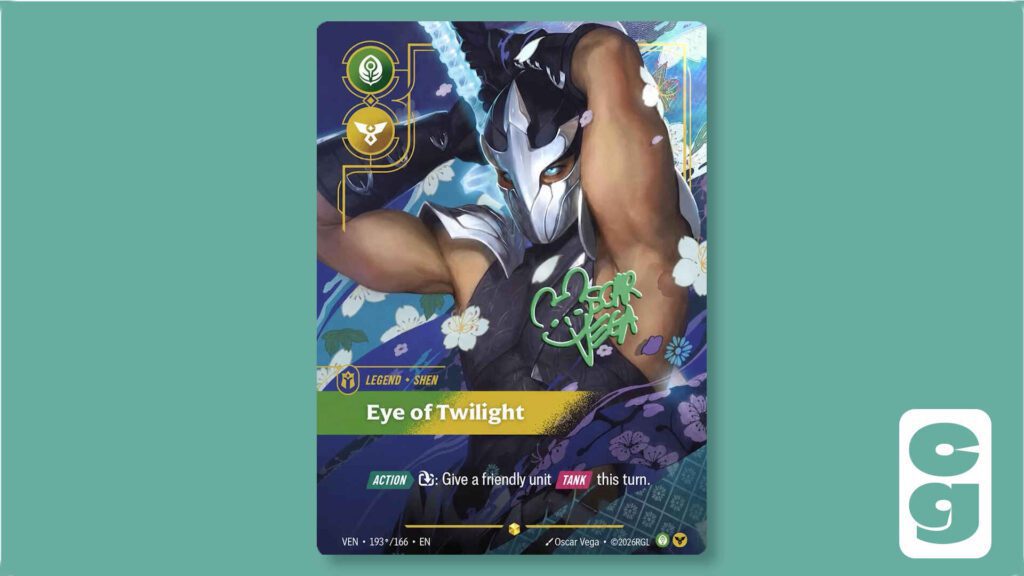 Shen Overnumbered Riftbound Vendetta Signature Card