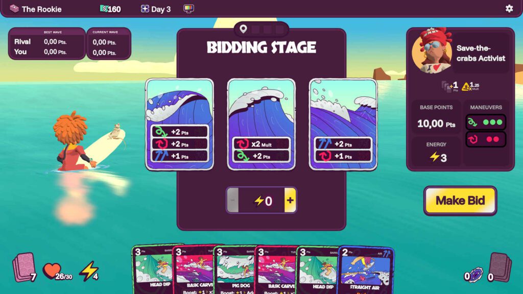 Rogue Waves Bidding Screenshot