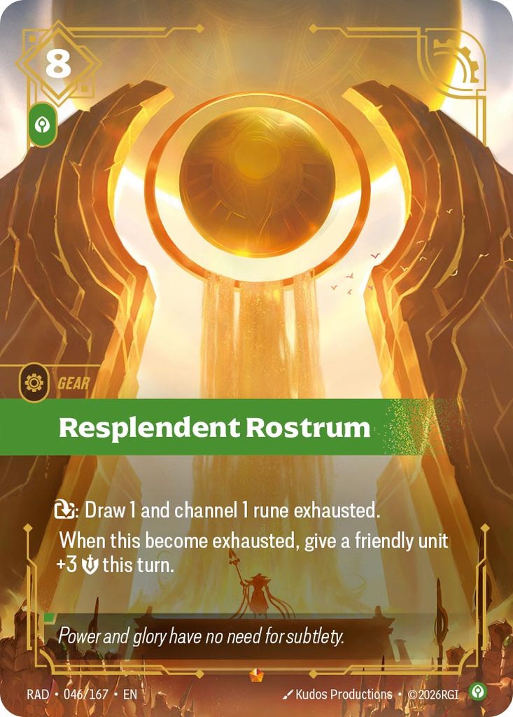 Resplendent Rostrum Riftbound Card