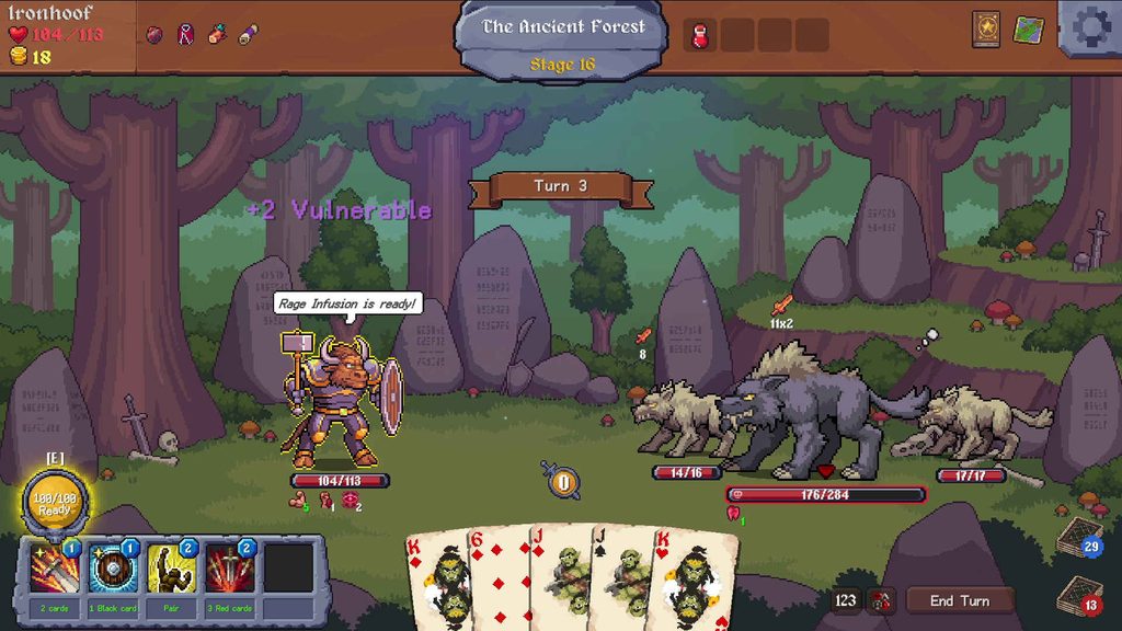 Heroes of Cards and Magic Combat Screenshot