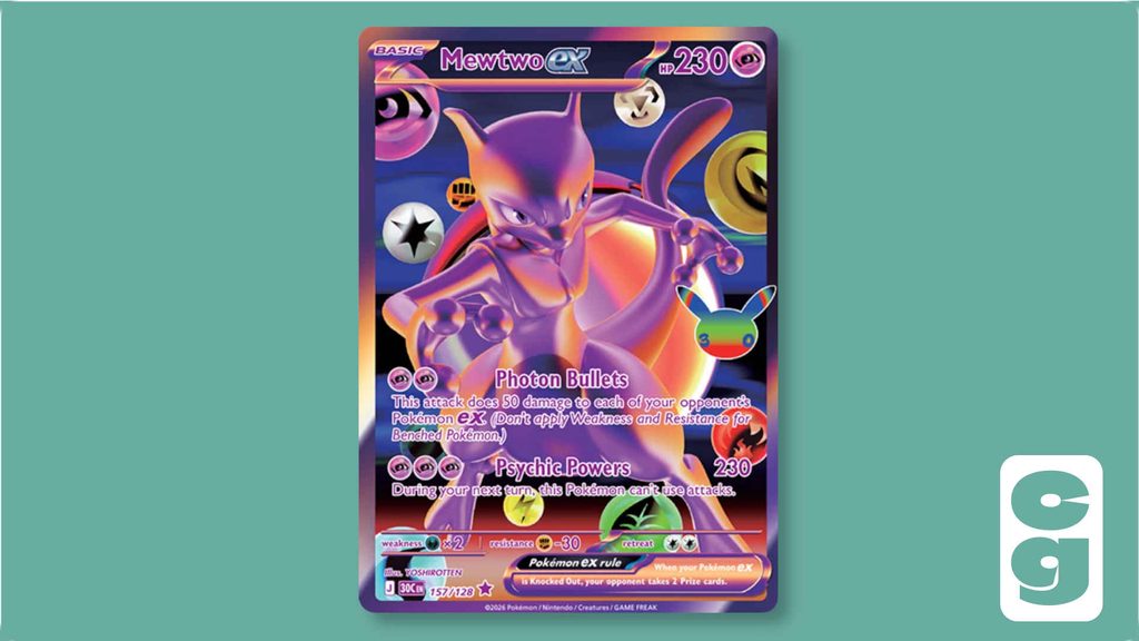 Mewtwo ex 30th Celebration Futuristic Rare
