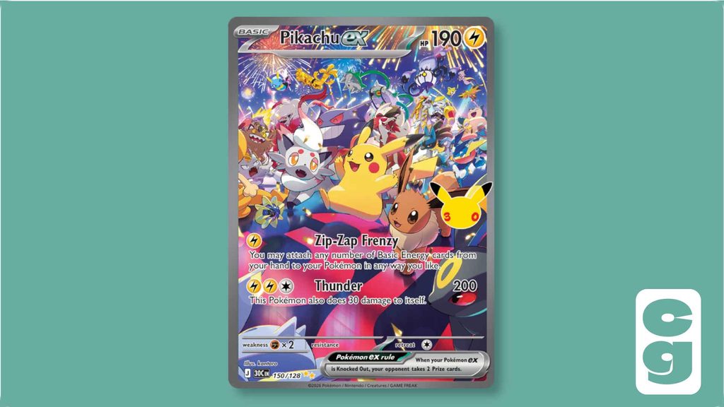 Pikachu ex 30th Celebration SIR 150