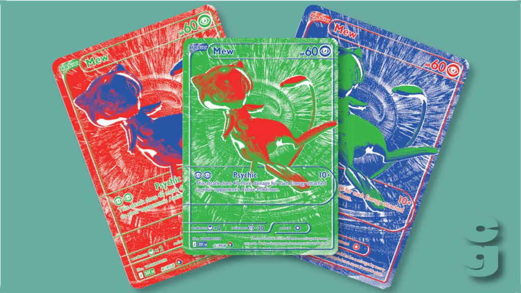 Pokémon RGB Mew cards featured