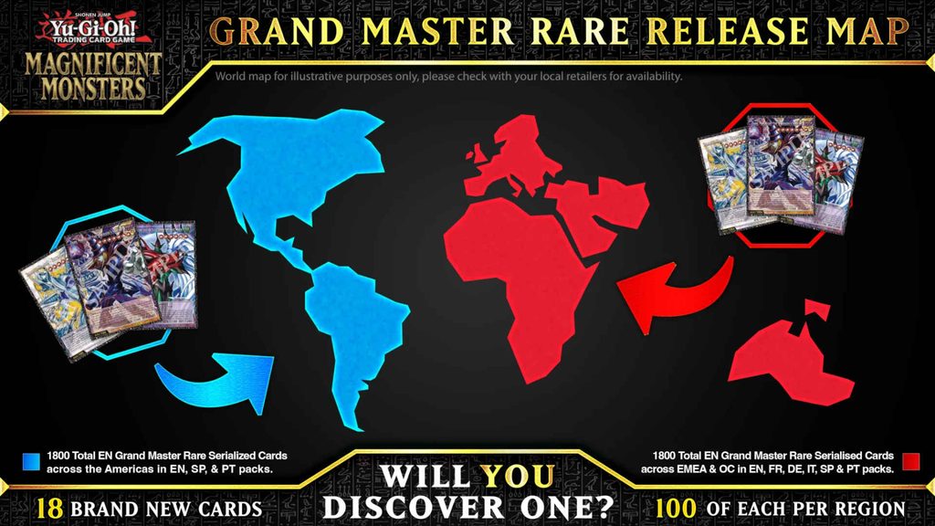 Grand Master Rare Yu-Gi-Oh Availability Map