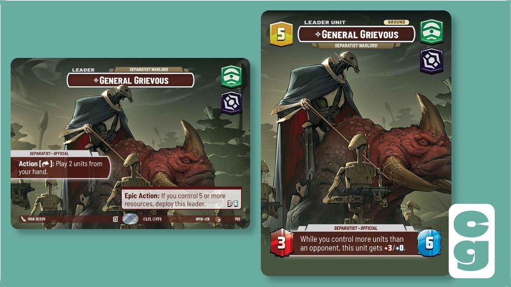 SWU Homeworlds Grievous Showcase